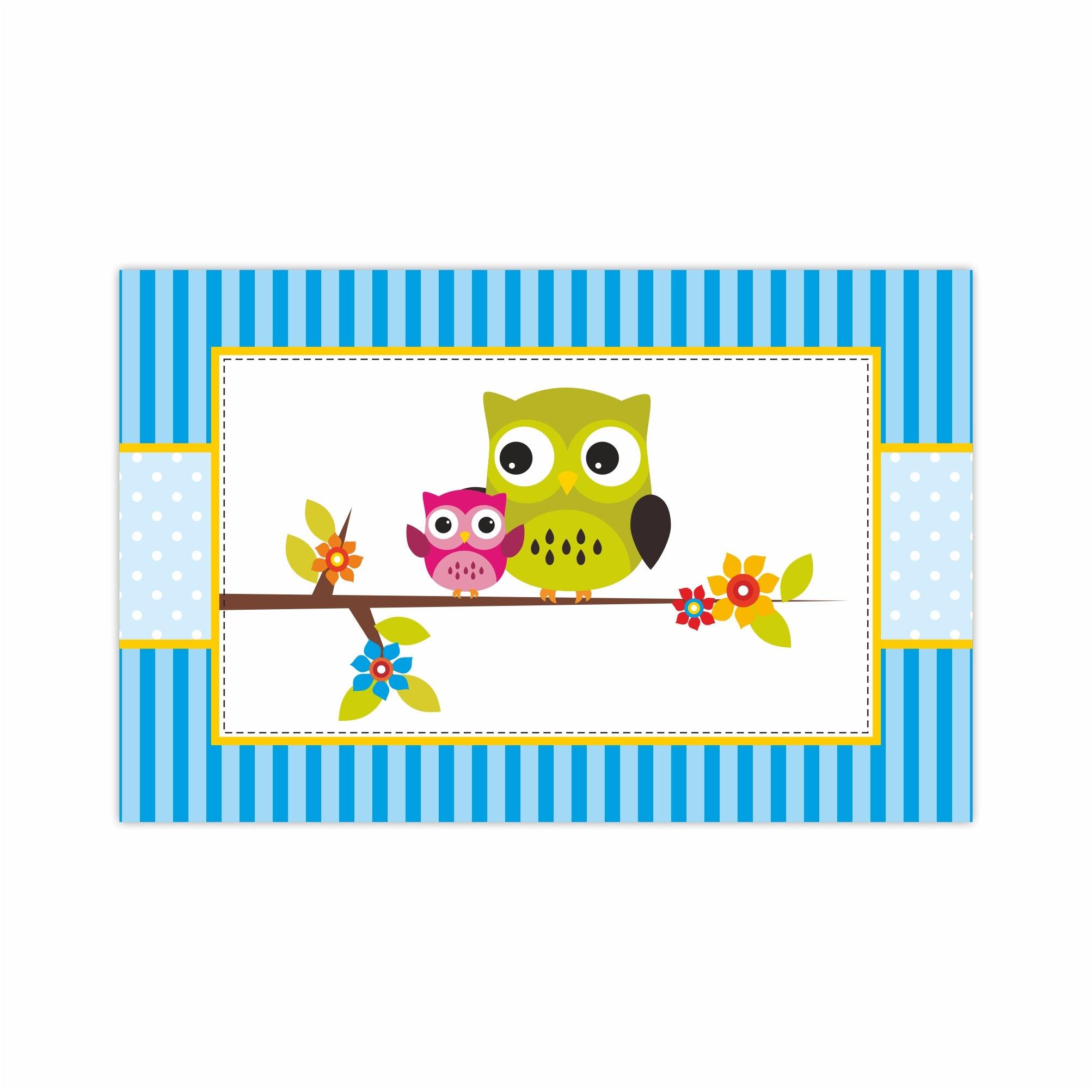 Owl Theme Table Mats THEME PARTIES Pretty UR Party