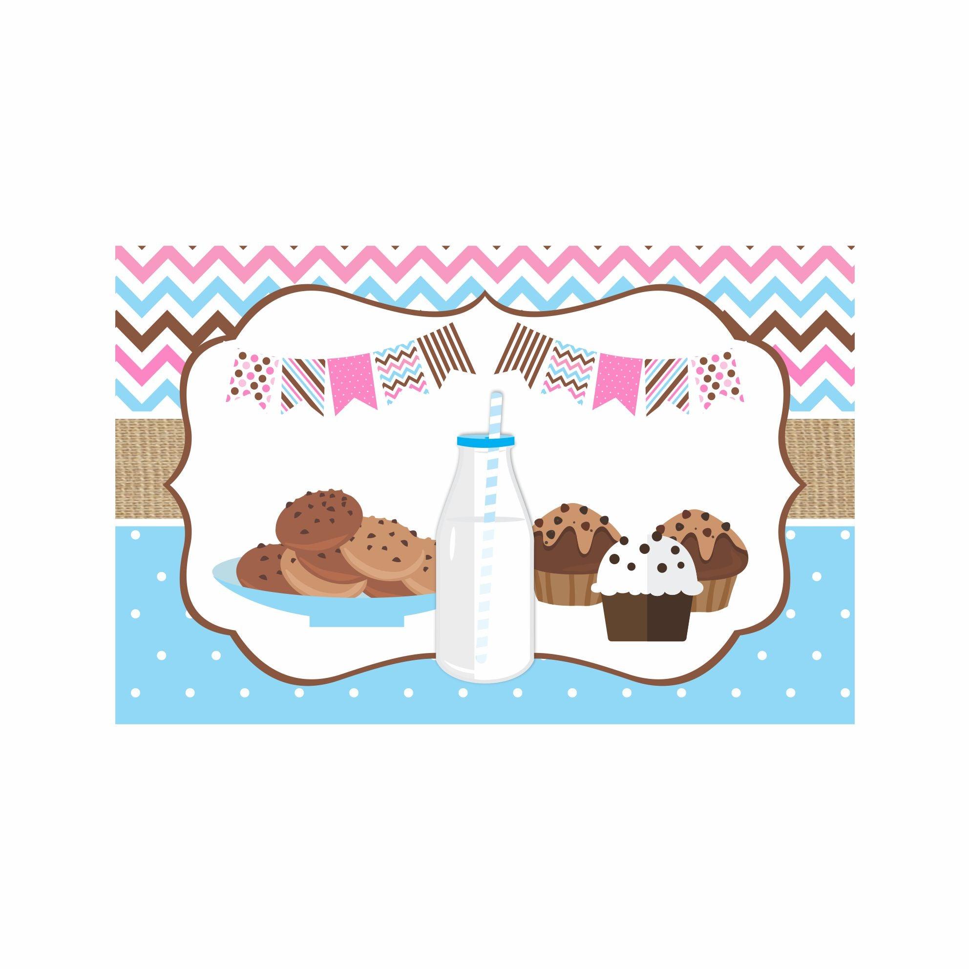 Milk and Cookies Theme Table Mats THEME PARTIES Pretty UR Party