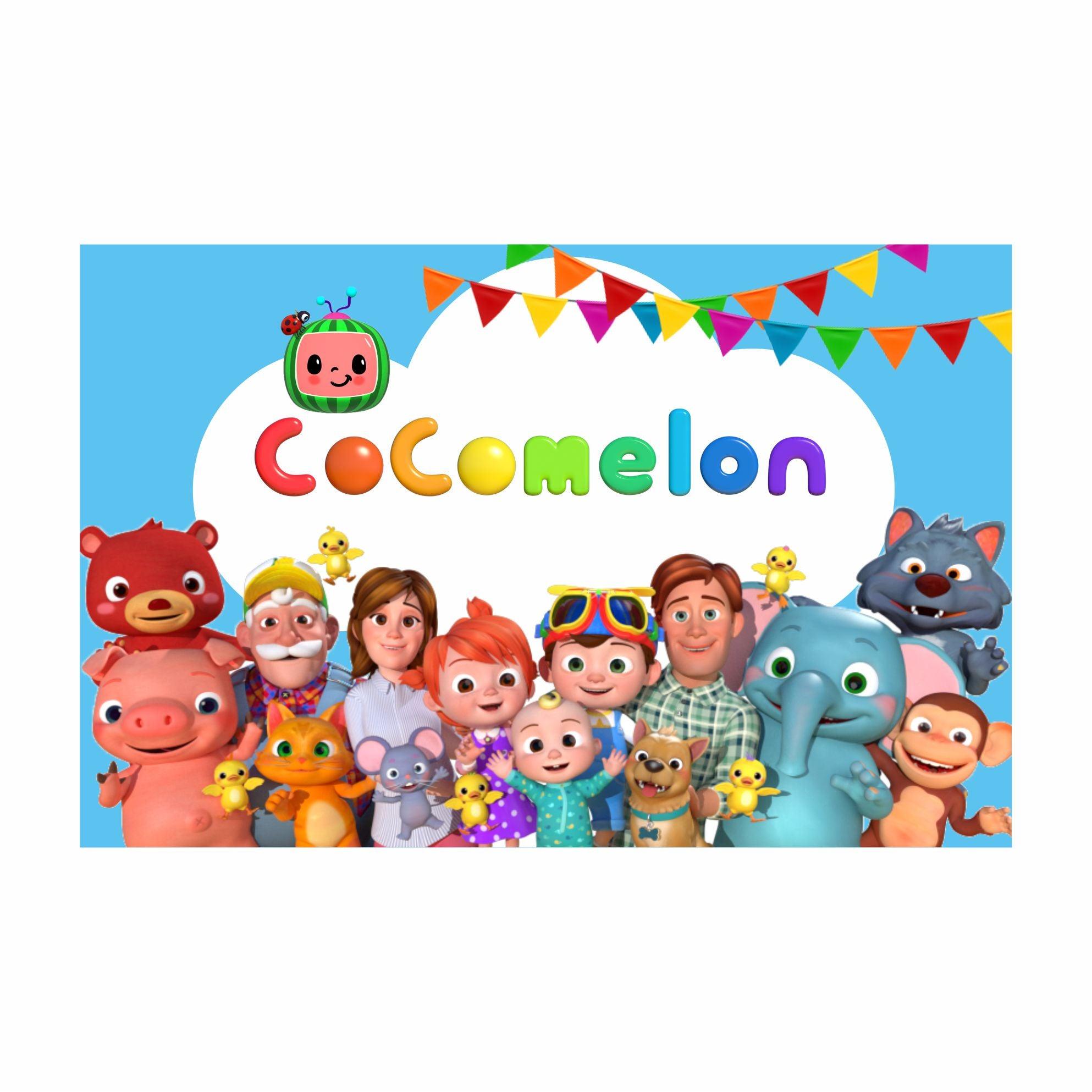 Cocomelon Theme Table Mats THEME PARTIES Pretty UR Party