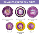 Tangled Paper Fans - Set of 6 THEME PARTIES Pretty UR Party