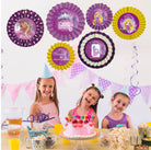 Tangled Paper Fans - Set of 6 THEME PARTIES Pretty UR Party