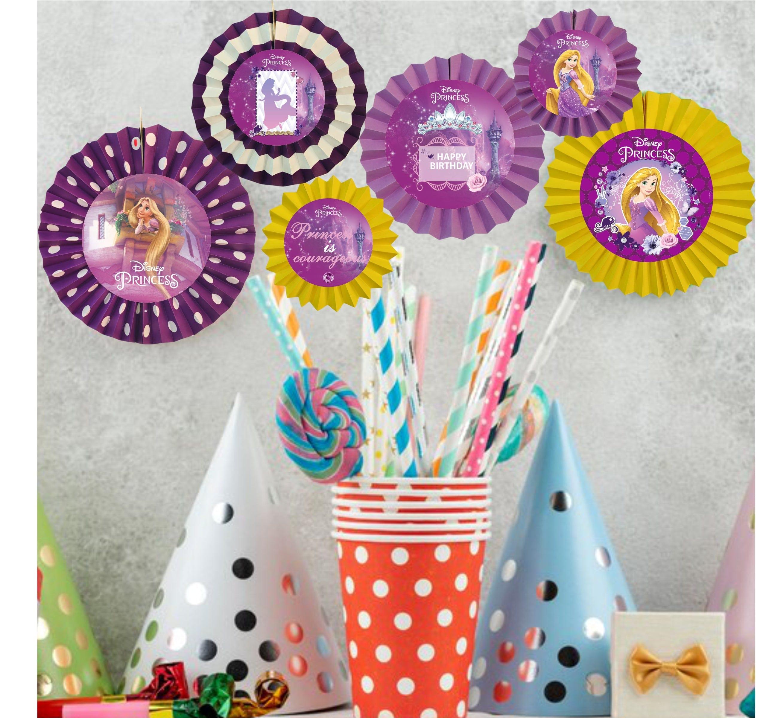 Tangled Paper Fans - Set of 6 THEME PARTIES Pretty UR Party