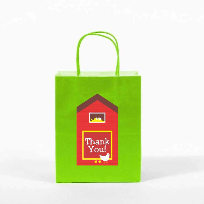 Farm friends Gift bags - Pack of 10 ALL PARTY SUPPLIES Pretty UR Party