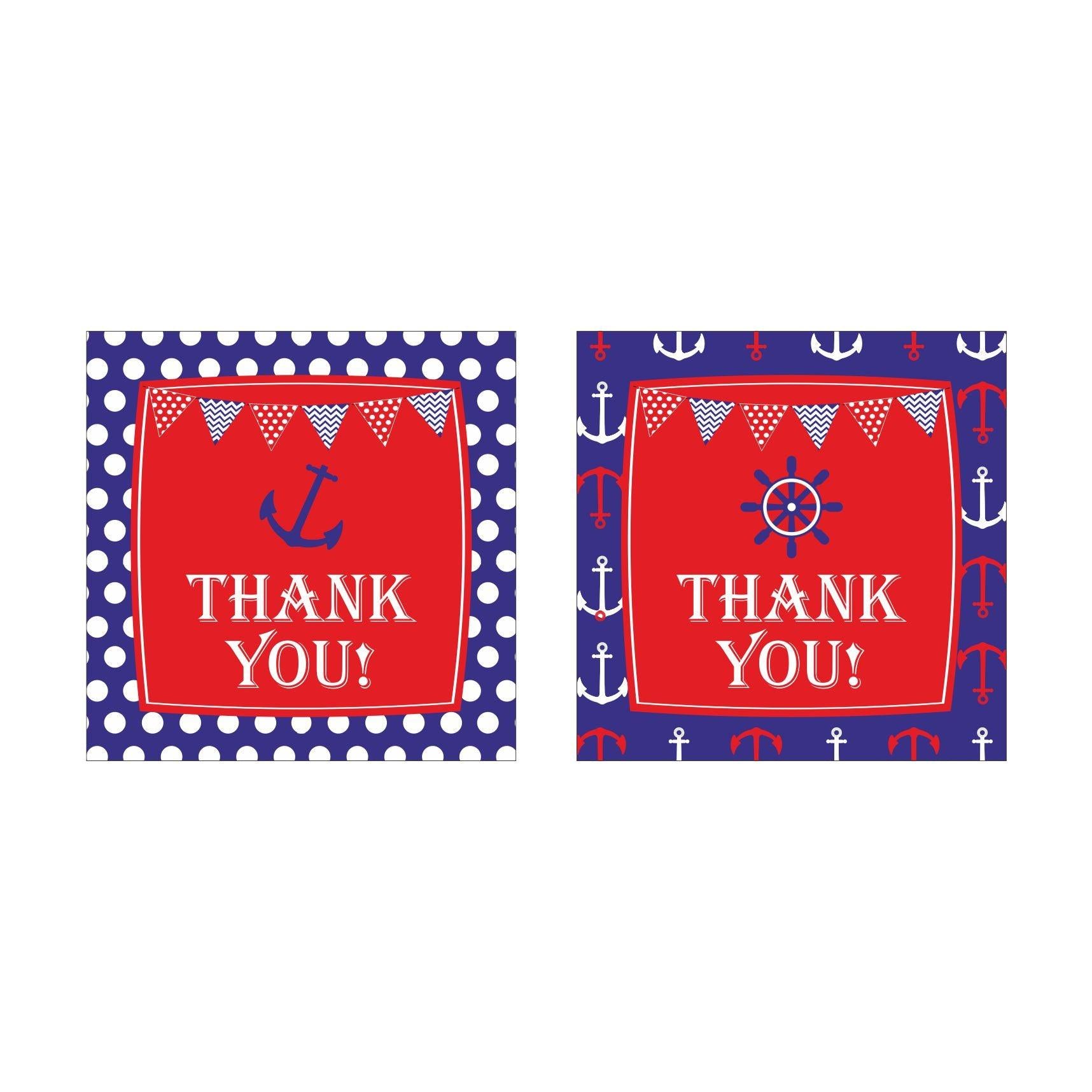 Nautical Theme Thank you Tags THEME PARTIES Pretty UR Party