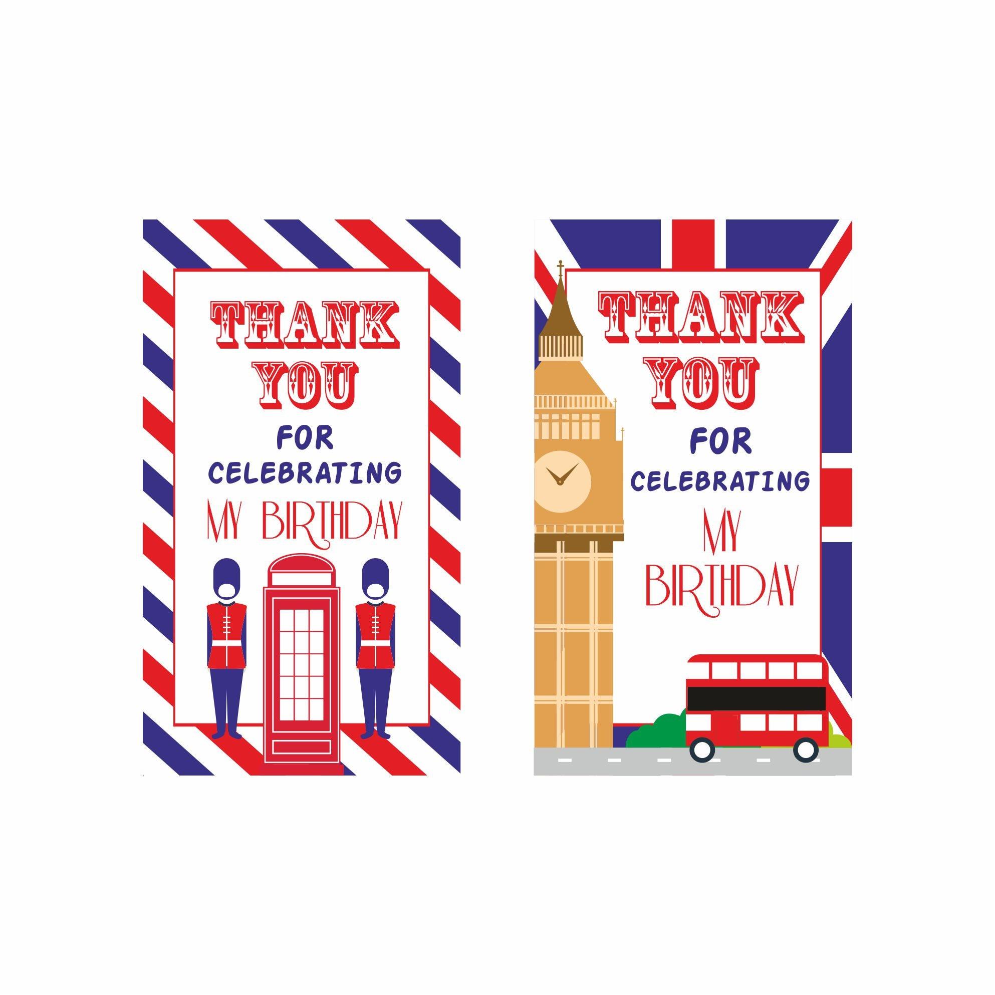 London Theme Thank you Tags THEME PARTIES Pretty UR Party