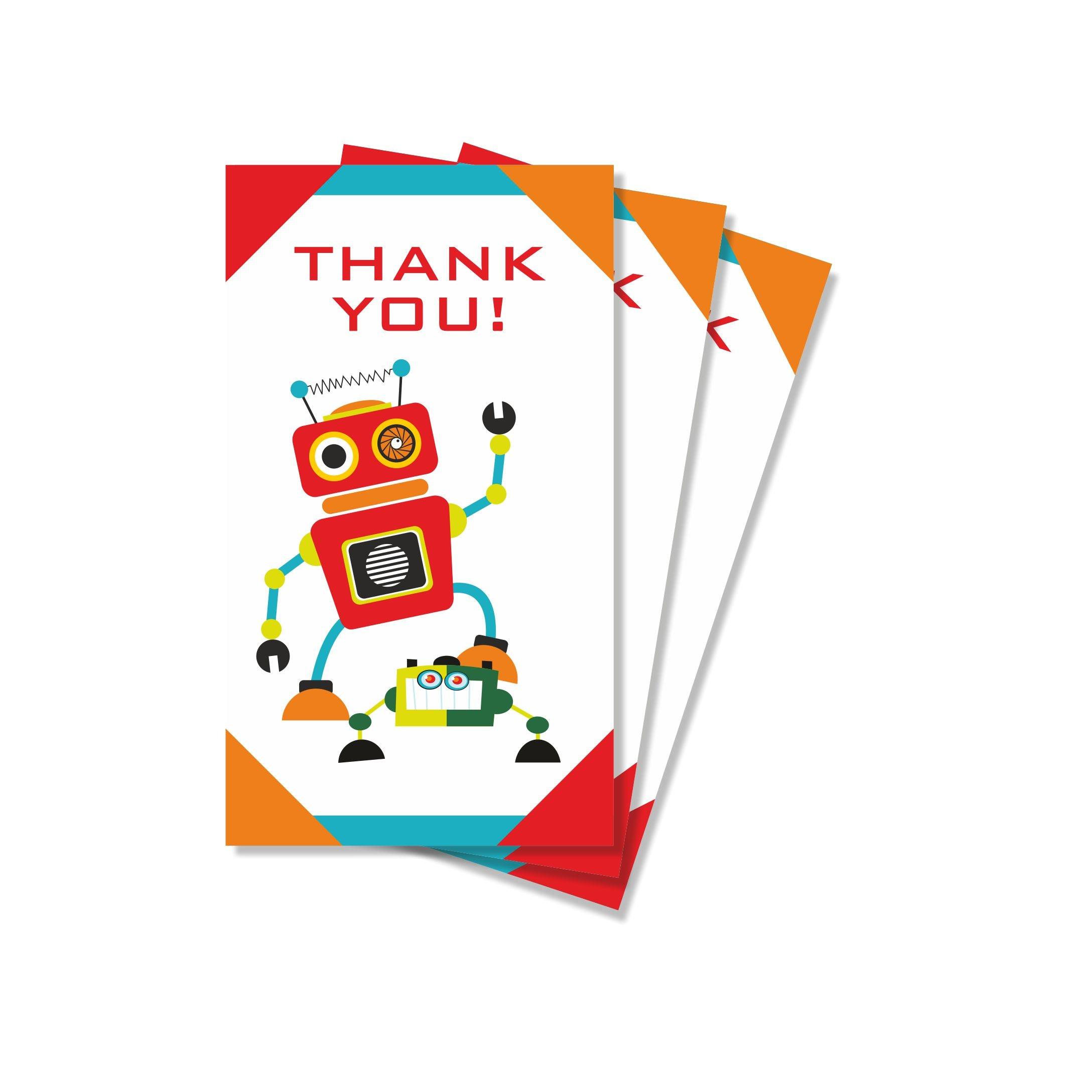 Robot Theme Thank you Tags THEME PARTIES Pretty UR Party