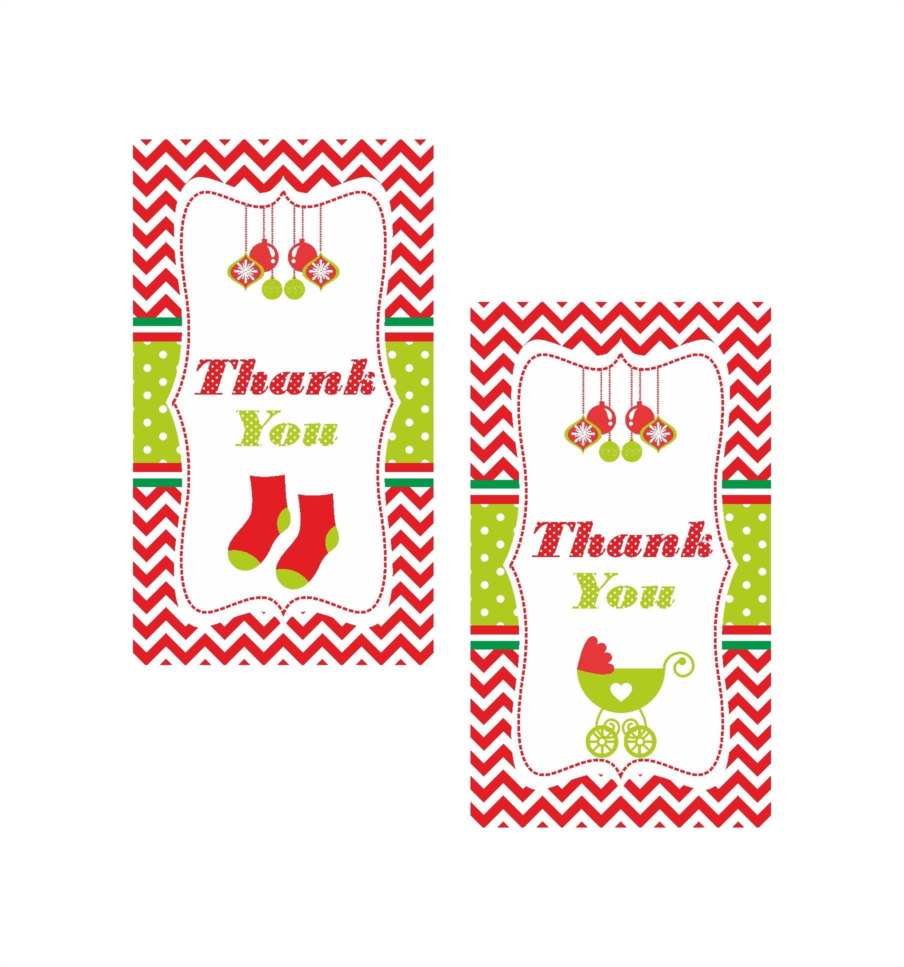 Christmas Baby Shower Thank you Tags ALL PARTY SUPPLIES Pretty UR Party Christmas Baby Shower Thank you Tags ALL PARTY SUPPLIES Pretty UR Party