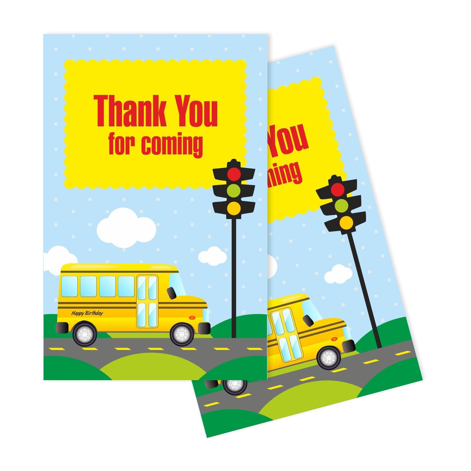 Wheels On The Bus Theme Thank you Tags THEME PARTIES Pretty UR Party
