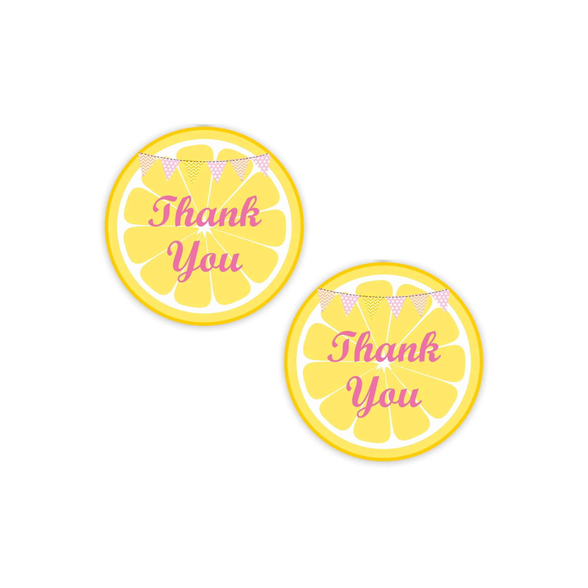 Pink lemonade 1st birthday Thank you Tags ALL PARTY SUPPLIES Pretty UR Party