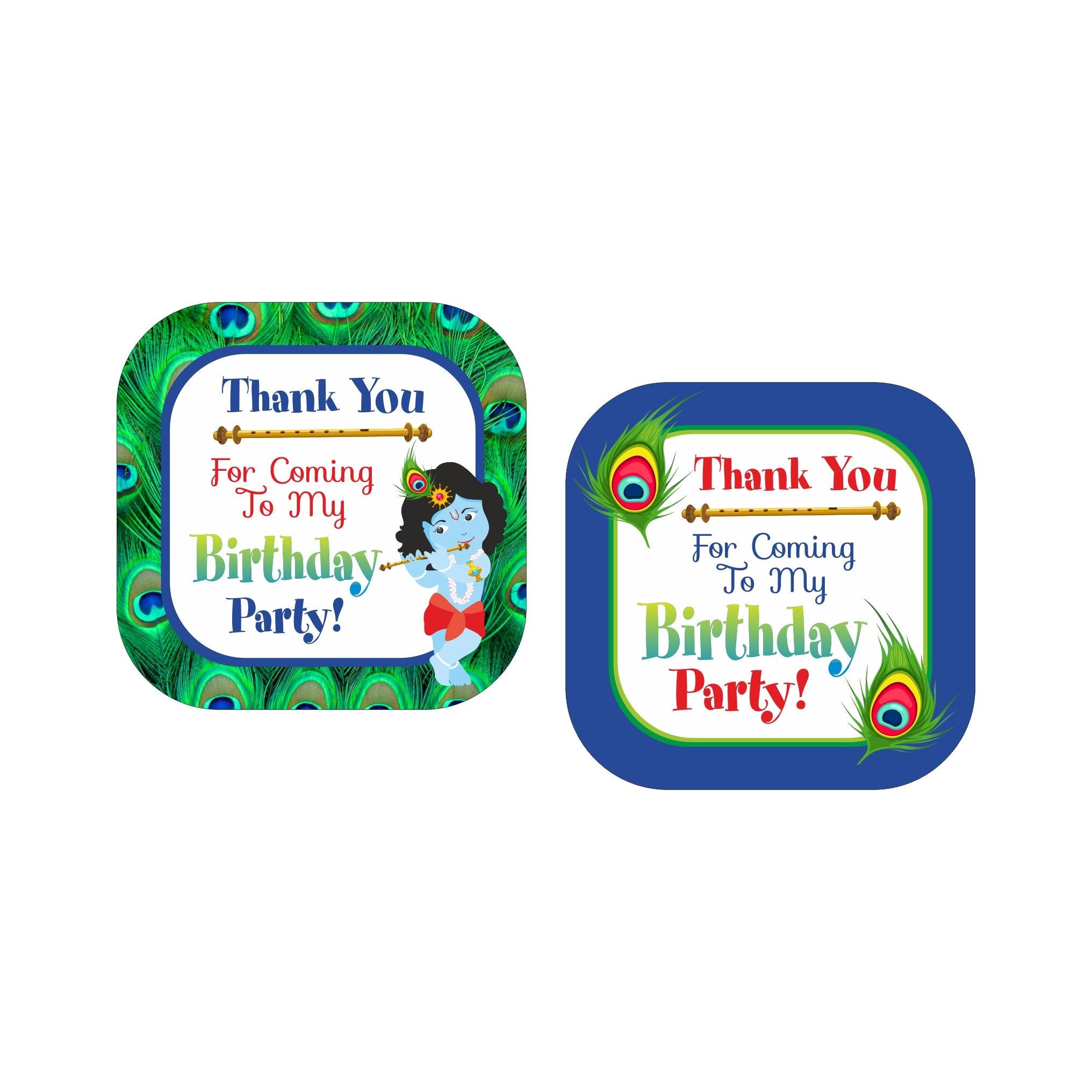 Krishna Theme Thank you Tags  Pretty UR Party