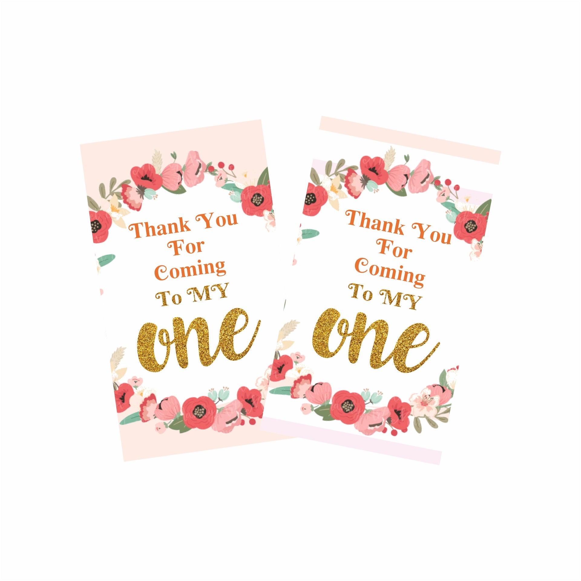 Fun To Be One Theme Thank you Tags ALL PARTY SUPPLIES Pretty UR Party