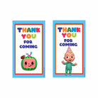 Cocomelon Theme Thank you Tags THEME PARTIES Pretty UR Party