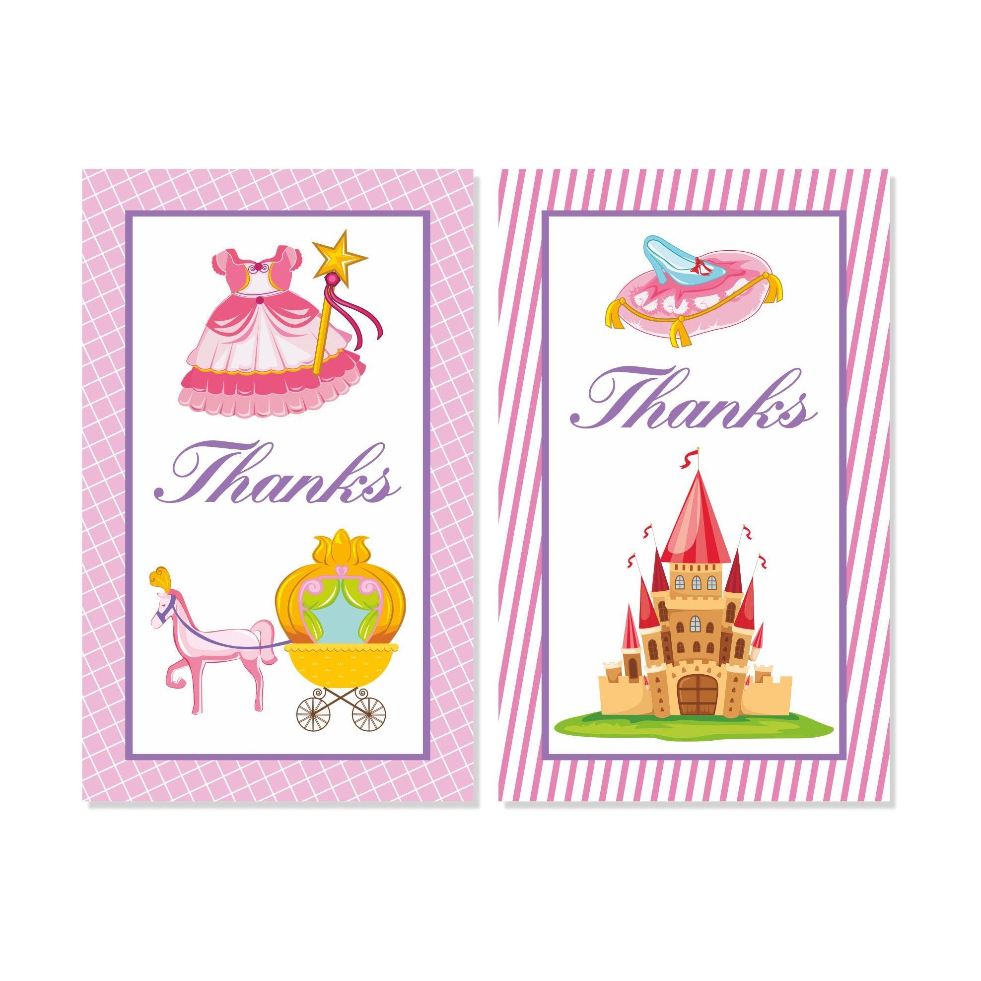 Cinderella Inspired Thank you Tags THEME PARTIES Pretty UR Party