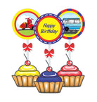 Transport theme Cupcake Toppers THEME PARTIES Pretty UR Party