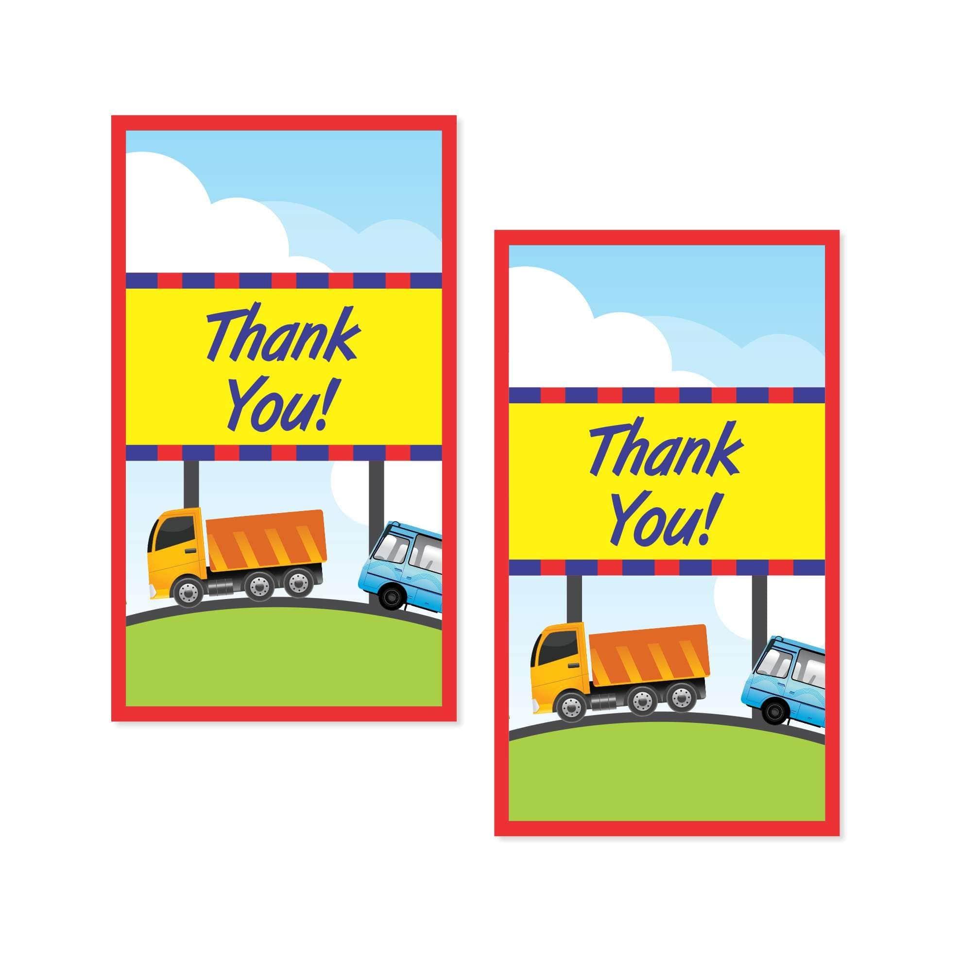 Transport Thank you Tags THEME PARTIES Pretty UR Party