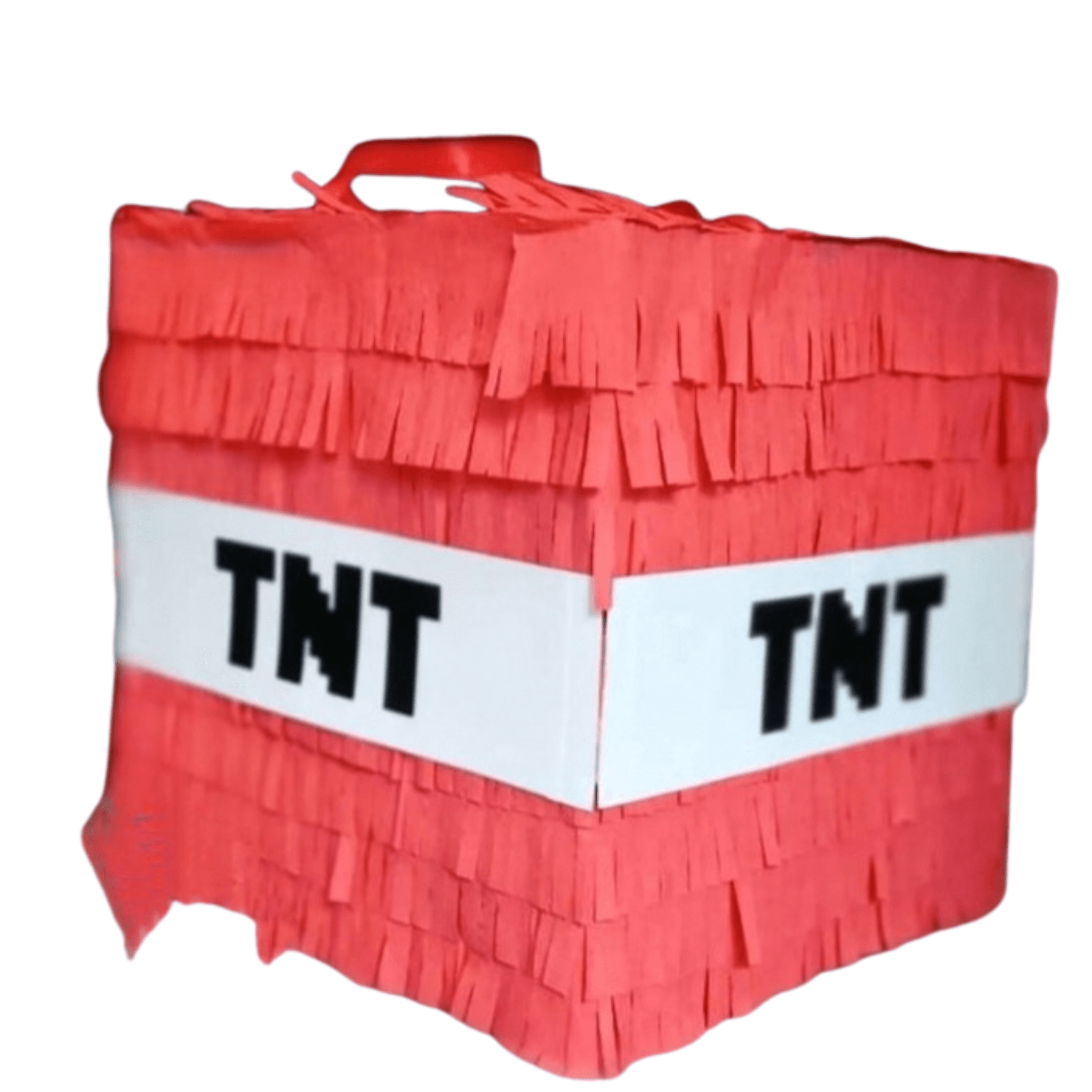Handcrafted Minecraft TNT Pinata HANDCRAFTED PRETTY UR PARTY