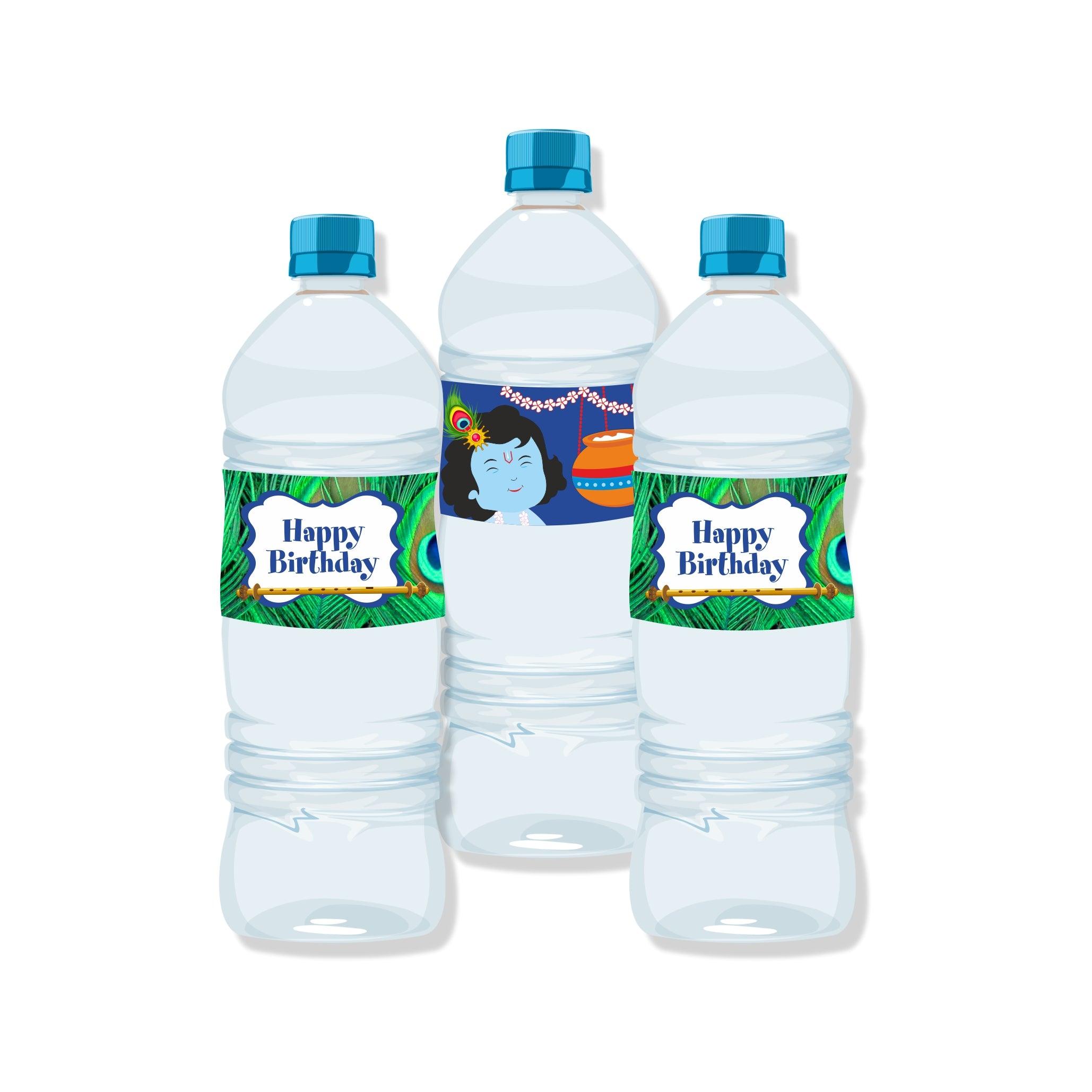Krishna Theme Water Bottle Labels THEME PARTIES Pretty UR Party