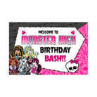 Monster High Entrance Banner / Door Sign THEME PARTIES Pretty UR Party