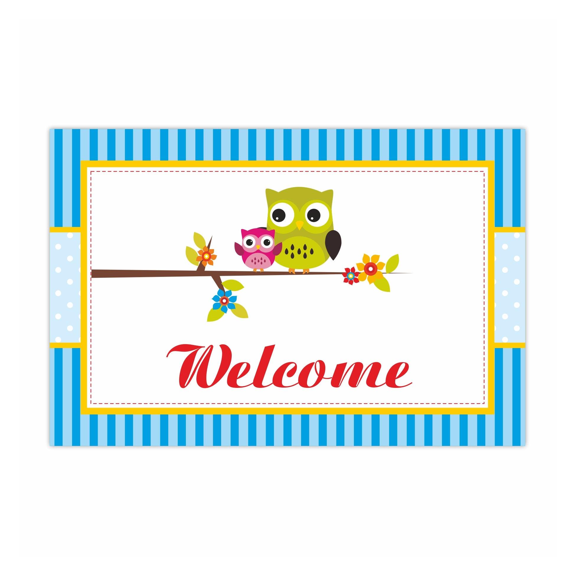 Owl Entrance Banner / Door Sign THEME PARTIES Pretty UR Party