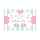 Elephant Birthday Theme Entrance Banner / Door Sign THEME PARTIES Pretty UR Party