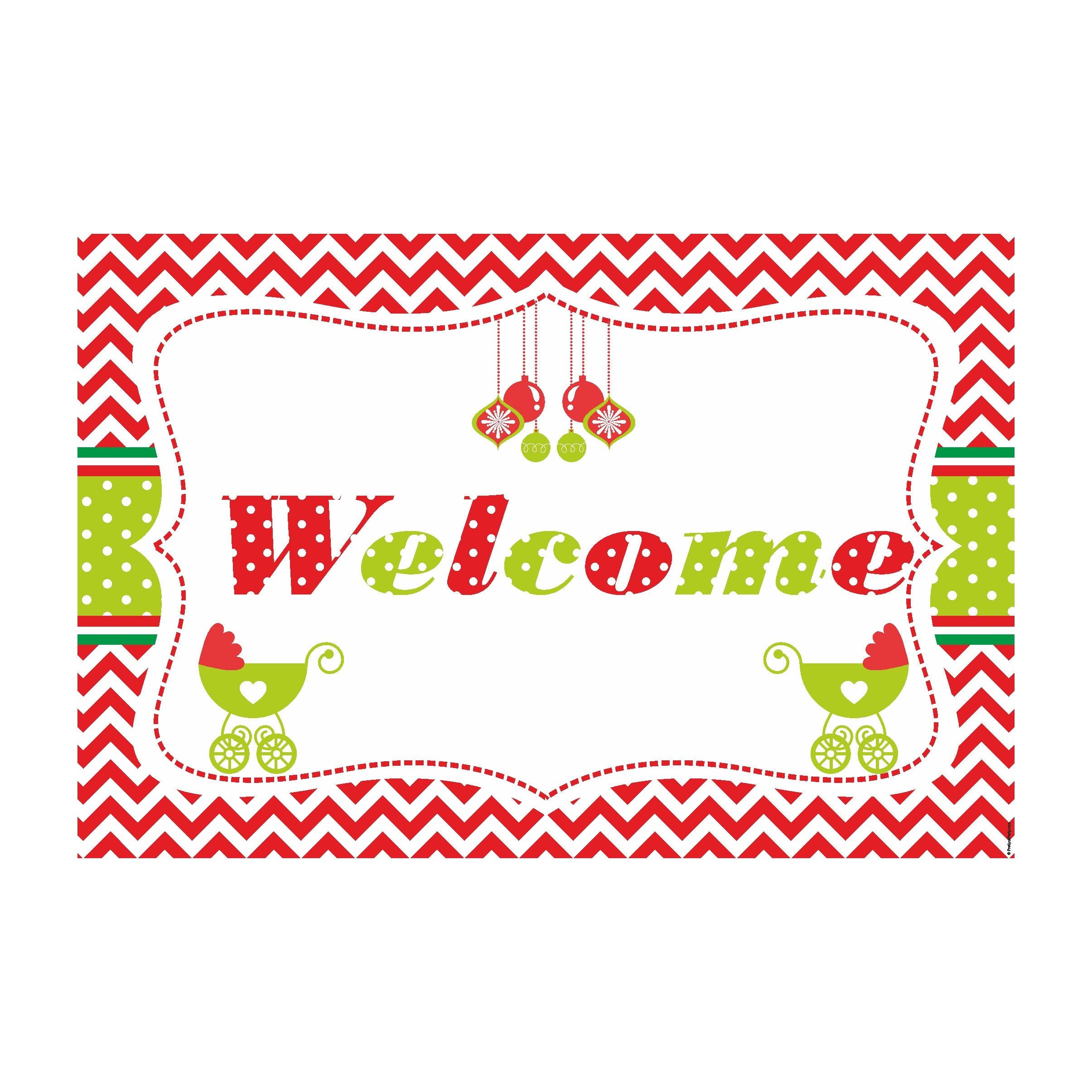 Christmas Baby Shower Entrance Banner / Door Sign ALL PARTY SUPPLIES Pretty UR Party
