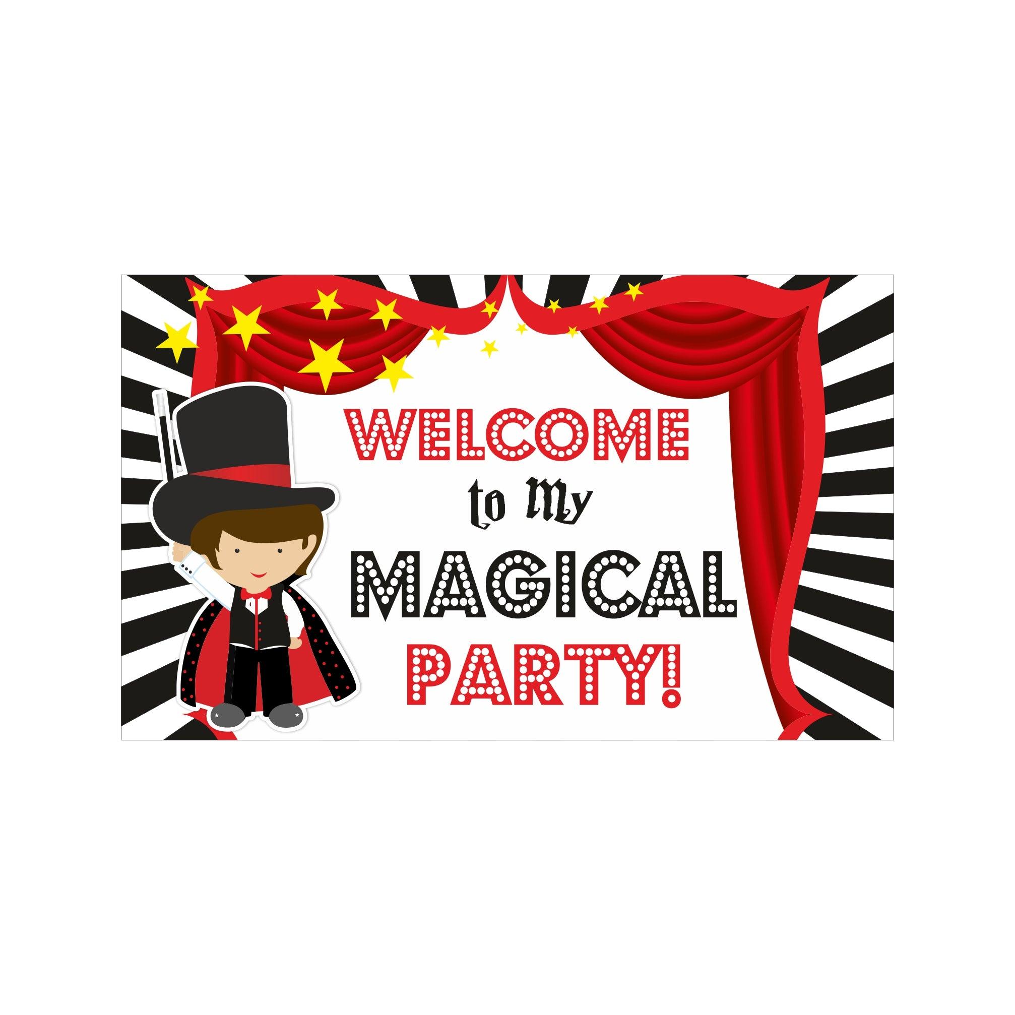 Magic theme Entrance Banner / Door Sign THEME PARTIES Pretty UR Party