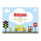 Wheels On The Bus Theme Entrance Banner / Door Sign THEME PARTIES Pretty UR Party