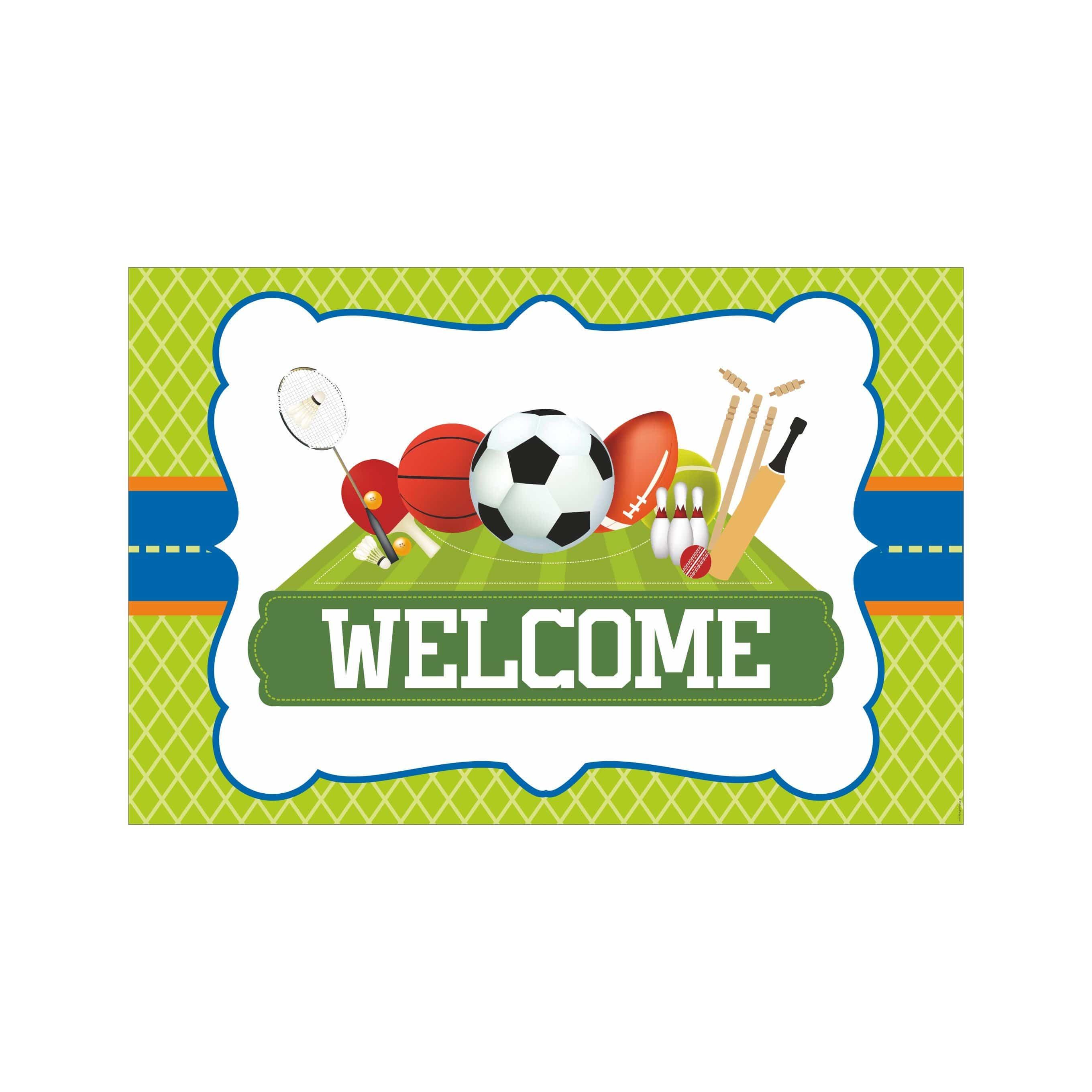 Sports Entrance Banner / Door Sign THEME PARTIES Pretty UR Party