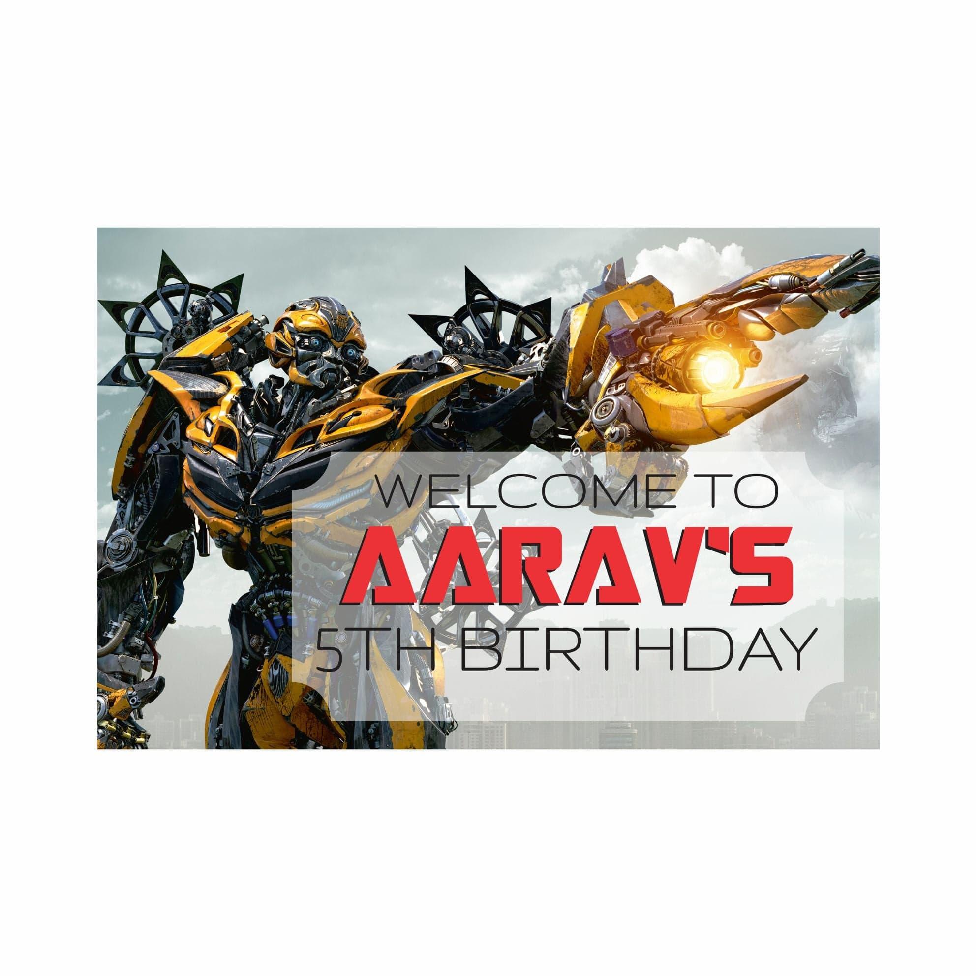 Transformers Theme Entrance Banner / Door Sign THEME PARTIES Pretty UR Party