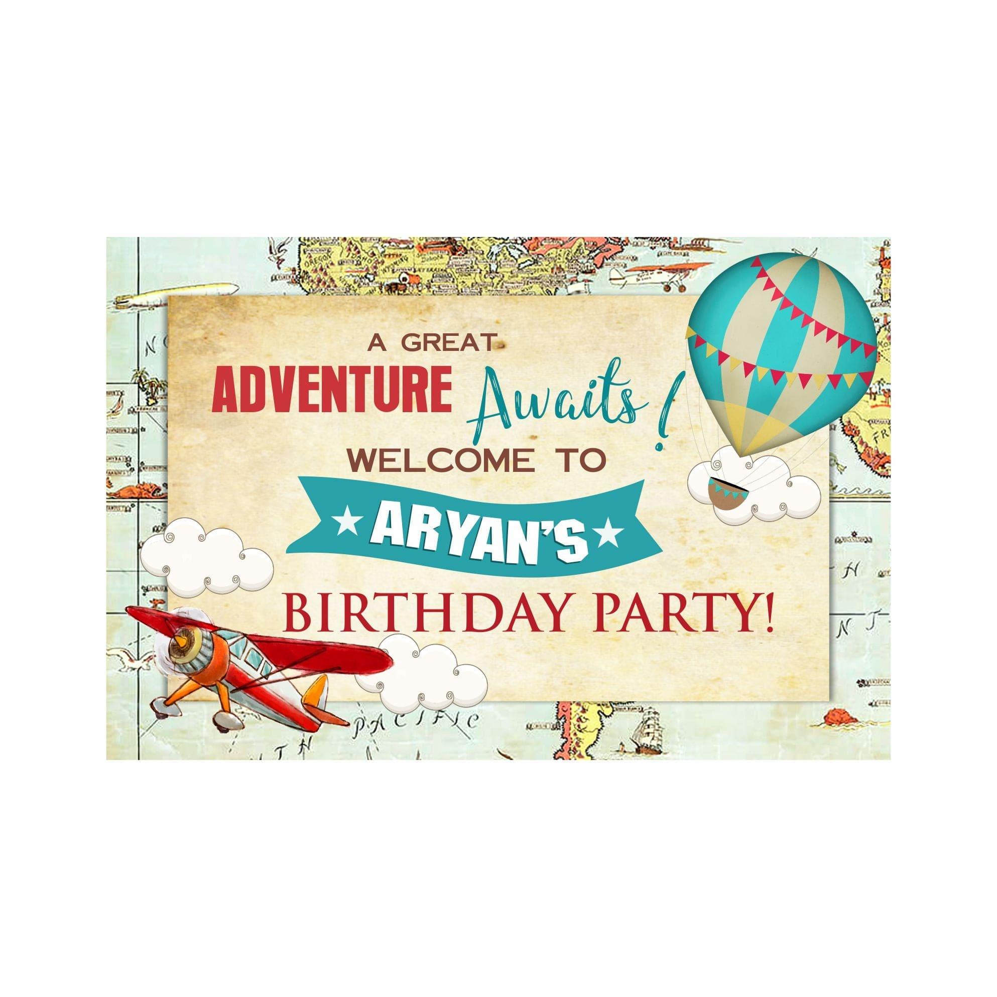 Travel Theme Entrance Banner / Door Sign THEME PARTIES Pretty UR Party