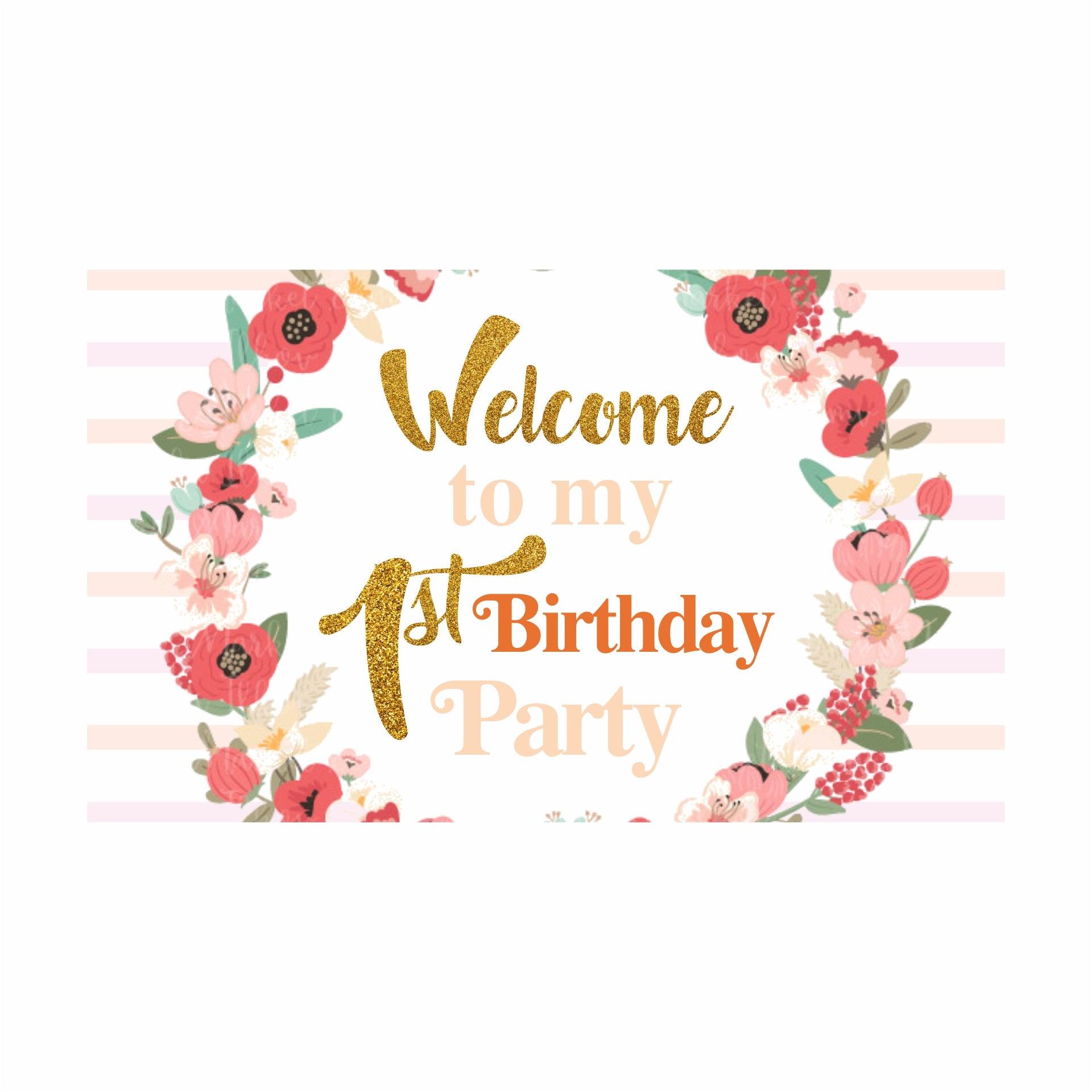 Fun To Be One Theme Entrance Banner / Door Sign ALL PARTY SUPPLIES Pretty UR Party