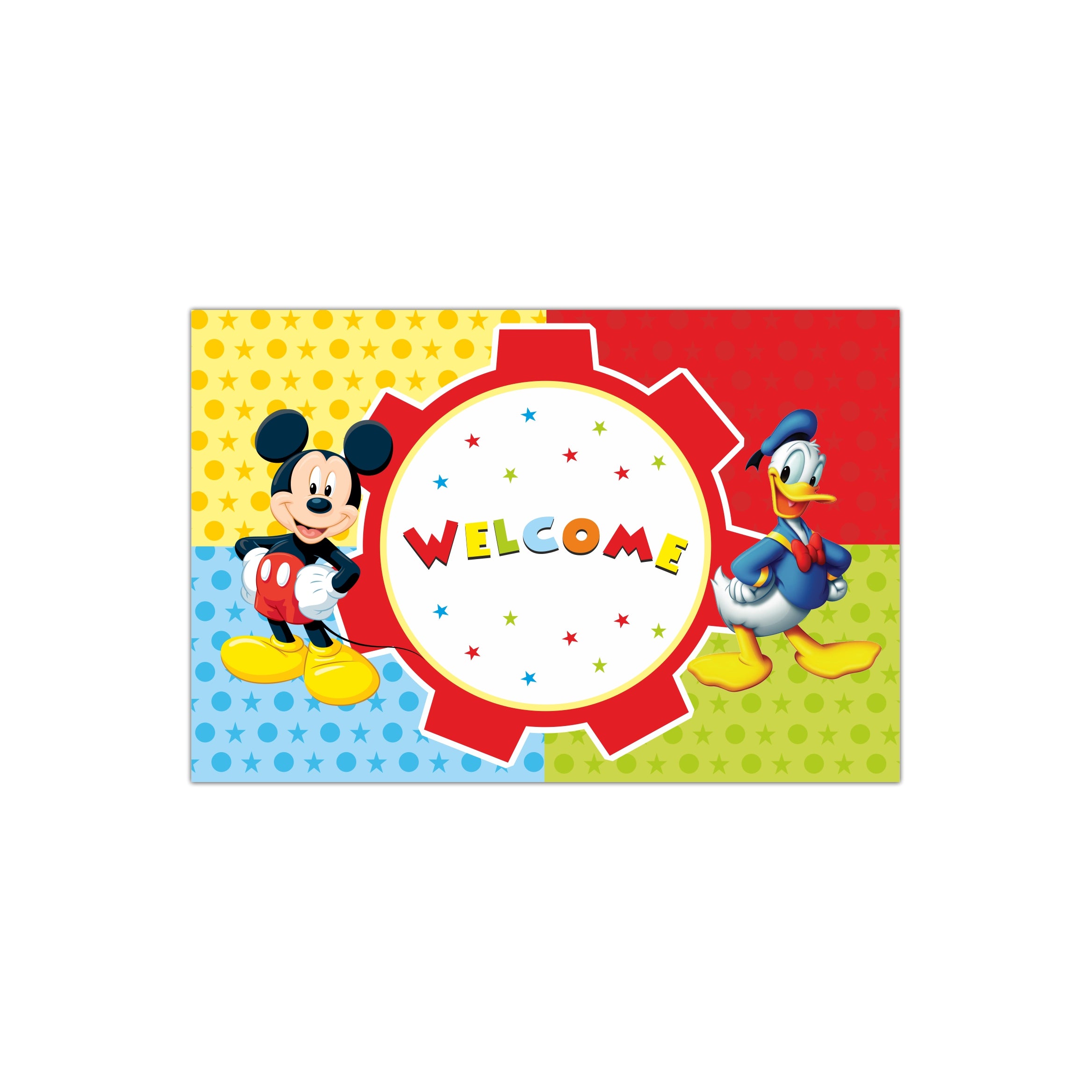 Mickey Mouse Clubhouse Inspired Entrance Banner / Door Sign THEME PARTIES Pretty UR Party