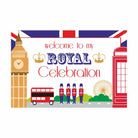 London Theme Entrance Banner / Door Sign THEME PARTIES Pretty UR Party