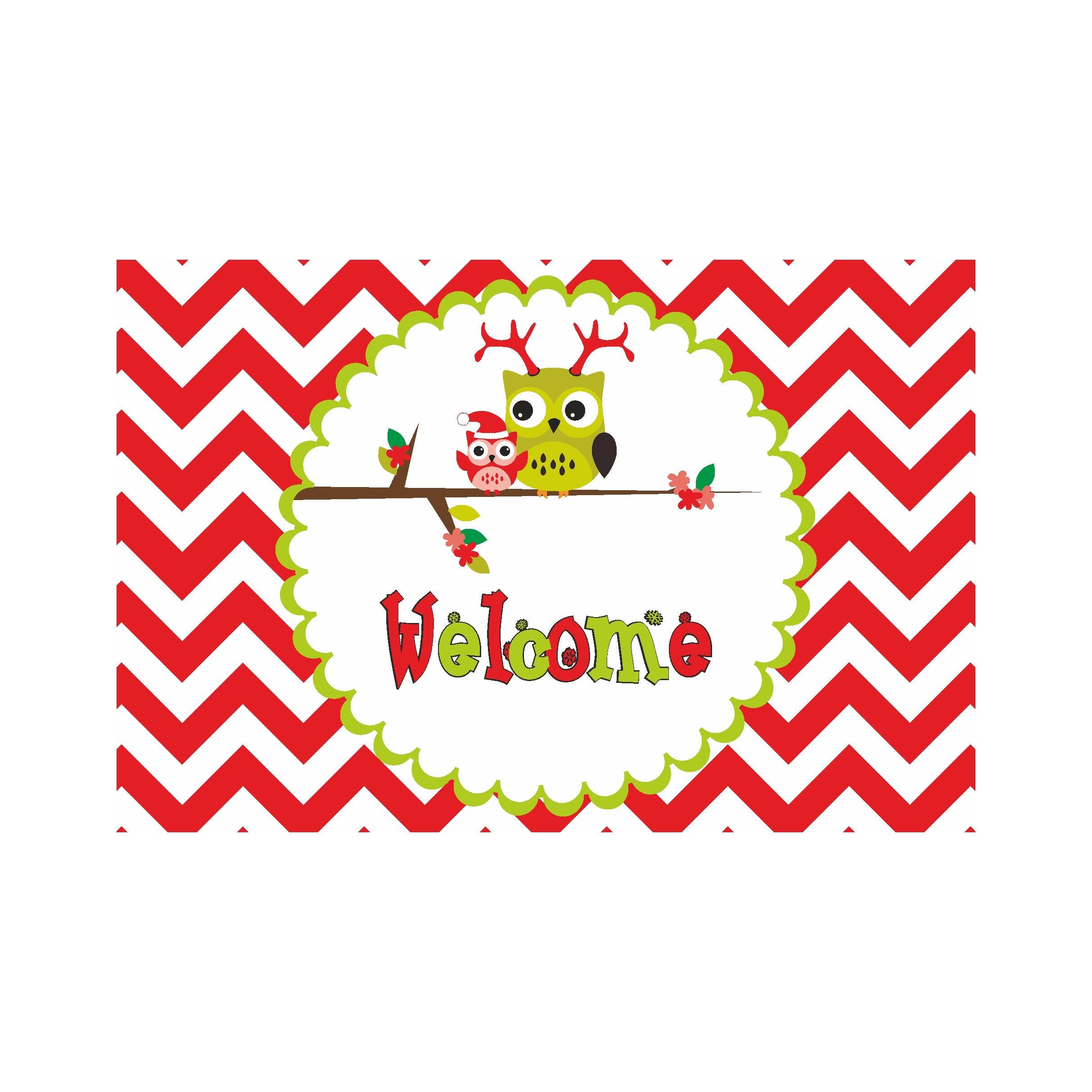 Christmas Owl Entrance Banner / Door Sign ALL PARTY SUPPLIES Pretty UR Party