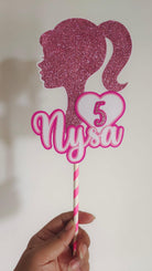 Barbie theme Cake Topper HANDCRAFTED Pretty UR Party