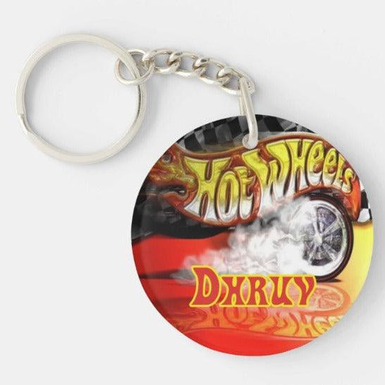 Hot Wheels Personalised Keychain THEME PARTIES Pretty UR Party