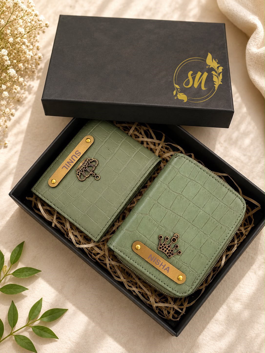 Bhai - Bhabhi Rakhi Wallet Combo Bhai - Bhabhi Rakhi Wallet Combo
