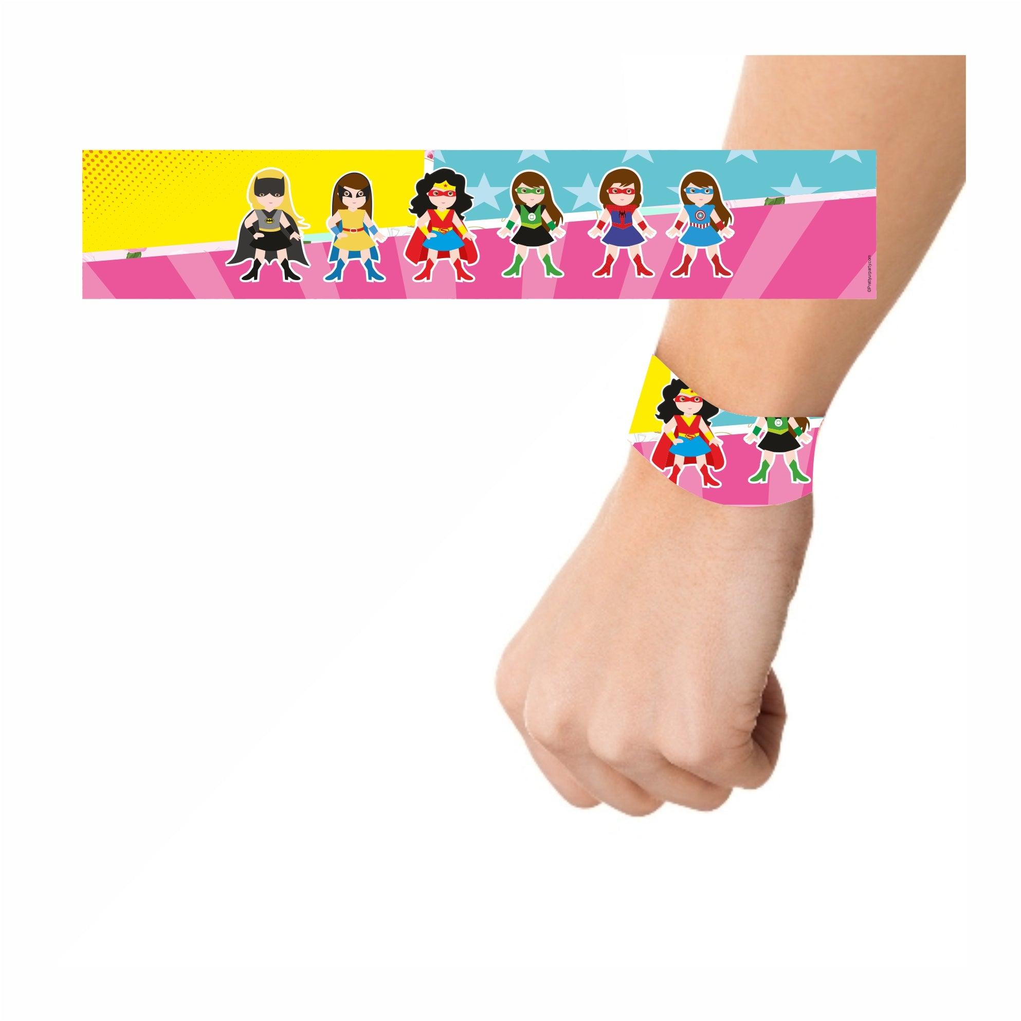 Supergirl Theme Wrist Bands - Pack of 10 THEME PARTIES Pretty UR Party