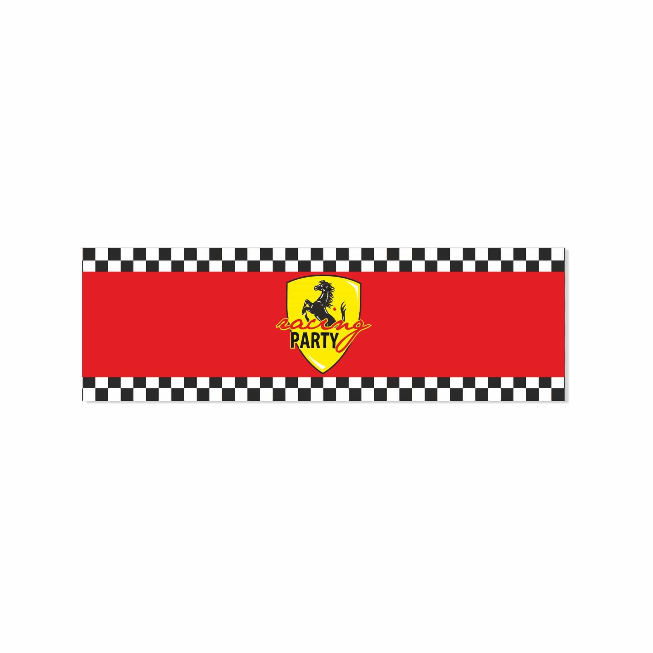 Race Car Party Theme Wrist Bands - Pack of 10 THEME PARTIES Pretty UR Party