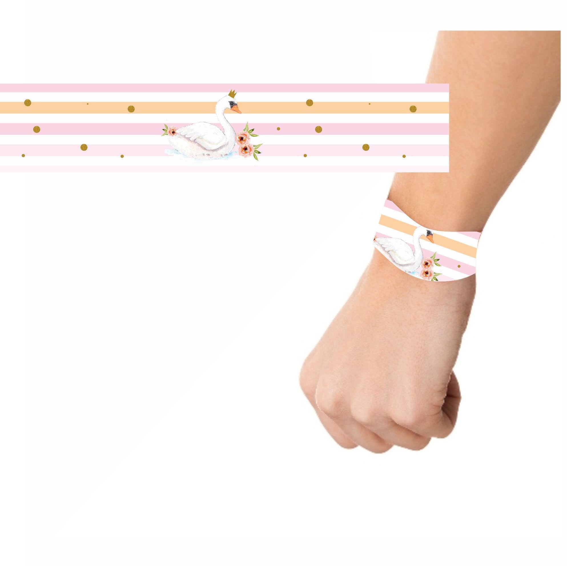 Swan Theme Wrist Bands - Pack of 10 THEME PARTIES Pretty UR Party