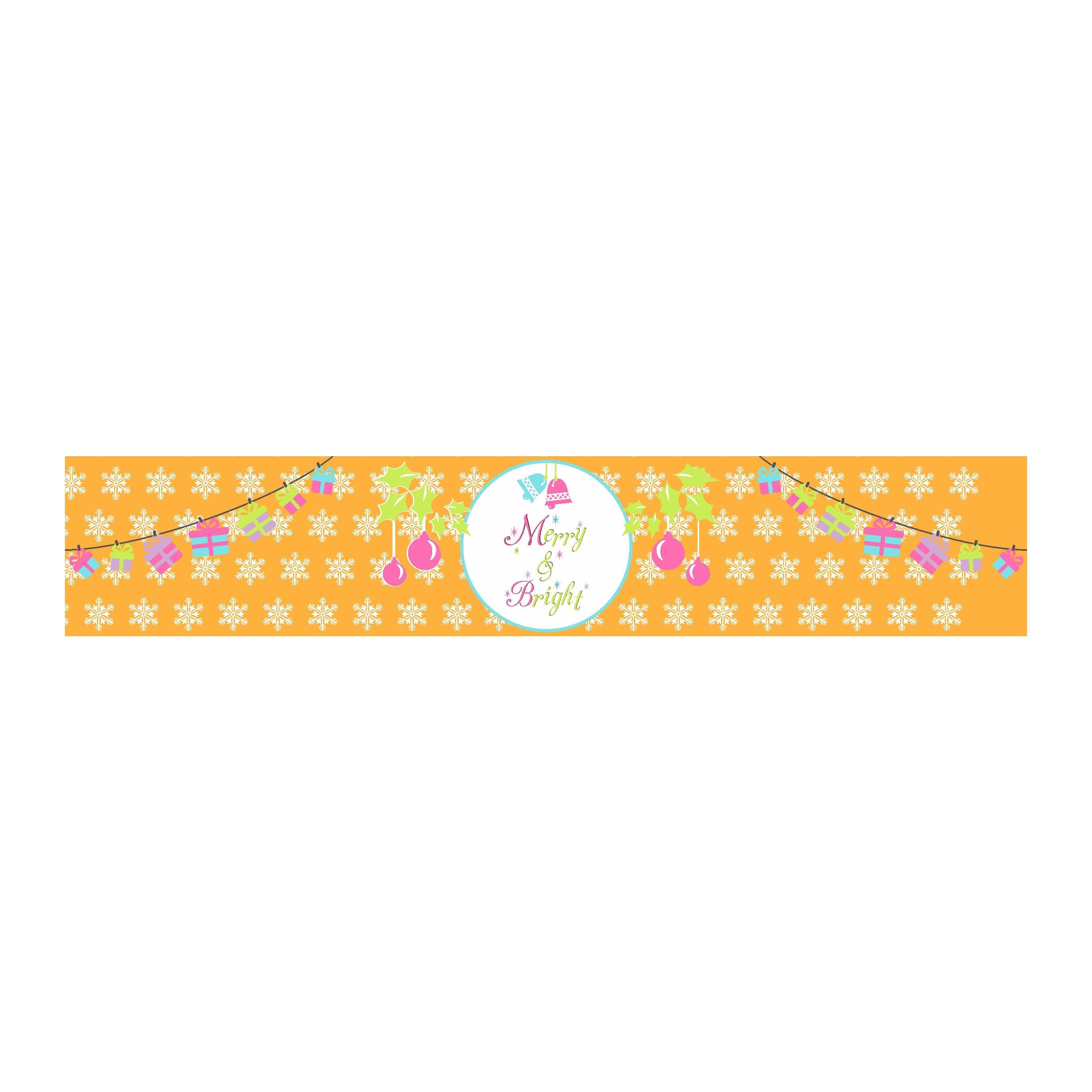Merry and Bright Wrist Bands - Pack of 10 ALL PARTY SUPPLIES Pretty UR Party