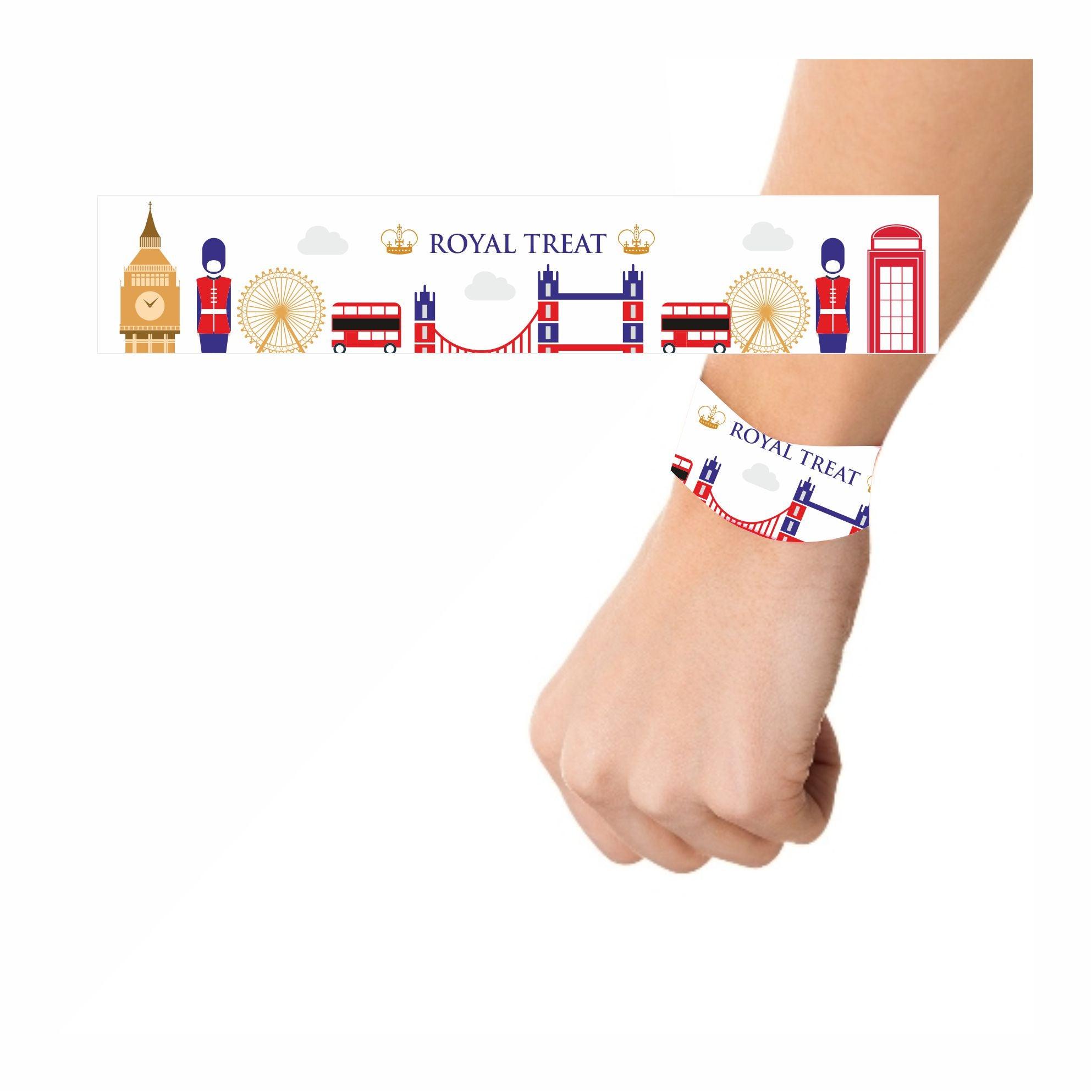 London Theme Wrist Bands - Pack of 10 THEME PARTIES Pretty UR Party