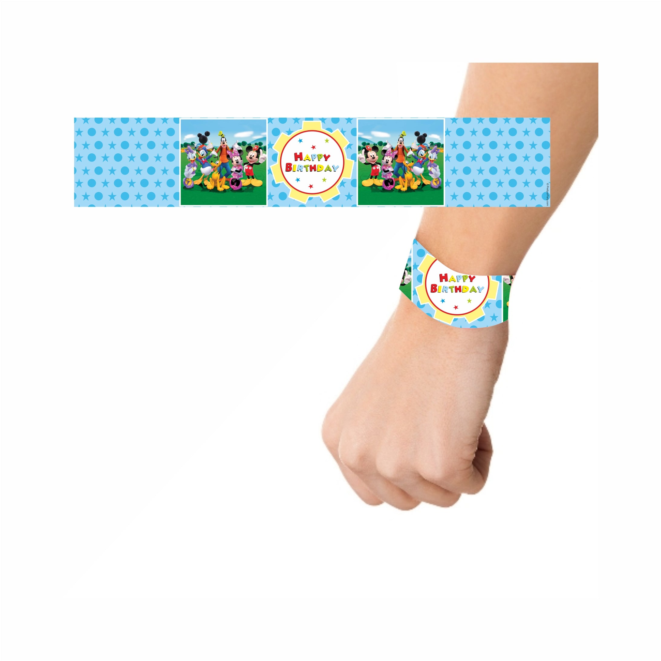Mickey Mouse Clubhouse Inspired Wrist Bands - Pack of 10 THEME PARTIES Pretty UR Party