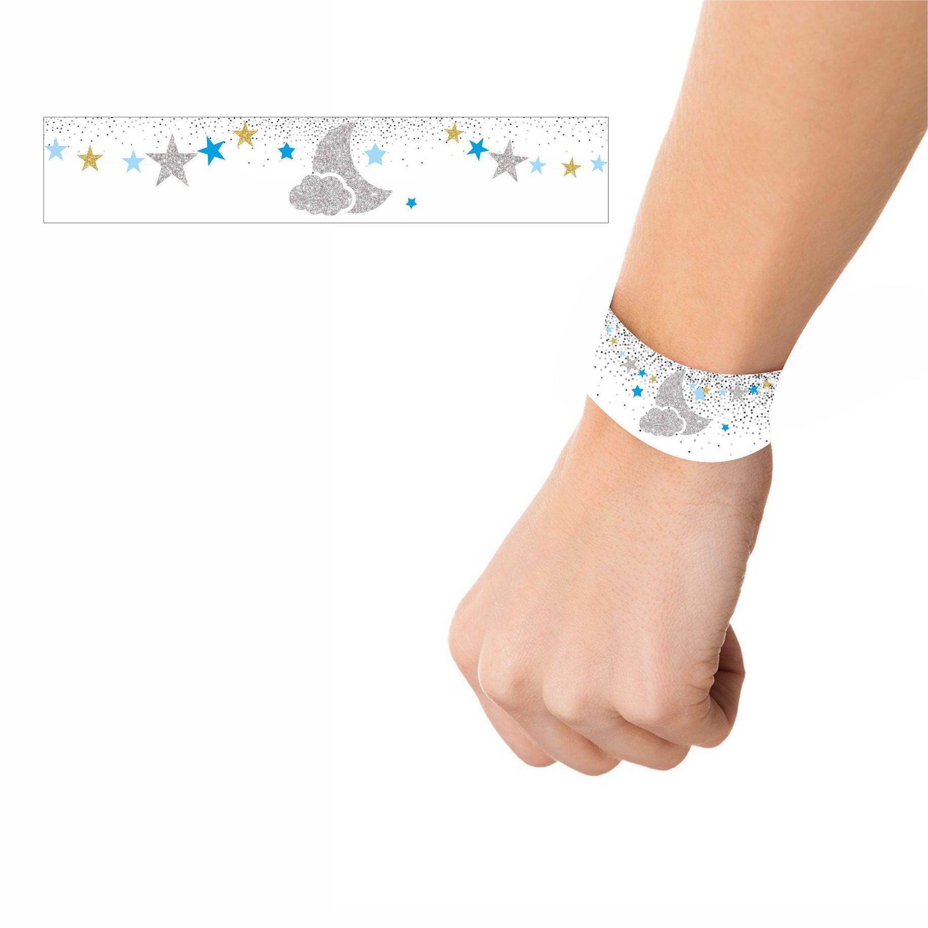 Twinkle Twinkle Little Star Boy Wrist Bands - Pack of 10 THEME PARTIES Pretty UR Party