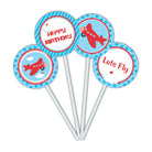 Airlines Cupcake / Food Toppers THEME PARTIES Pretty UR Party
