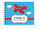 Airlines themed Personalised Sketchbook PERSONALISED Pretty UR Party