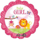 Anagram 18 inch Baby Girl Safari Balloon ALL PARTY SUPPLIES Pretty UR Party