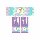 Aqua Mermaid Theme Napkin Rings THEME PARTIES Pretty UR Party
