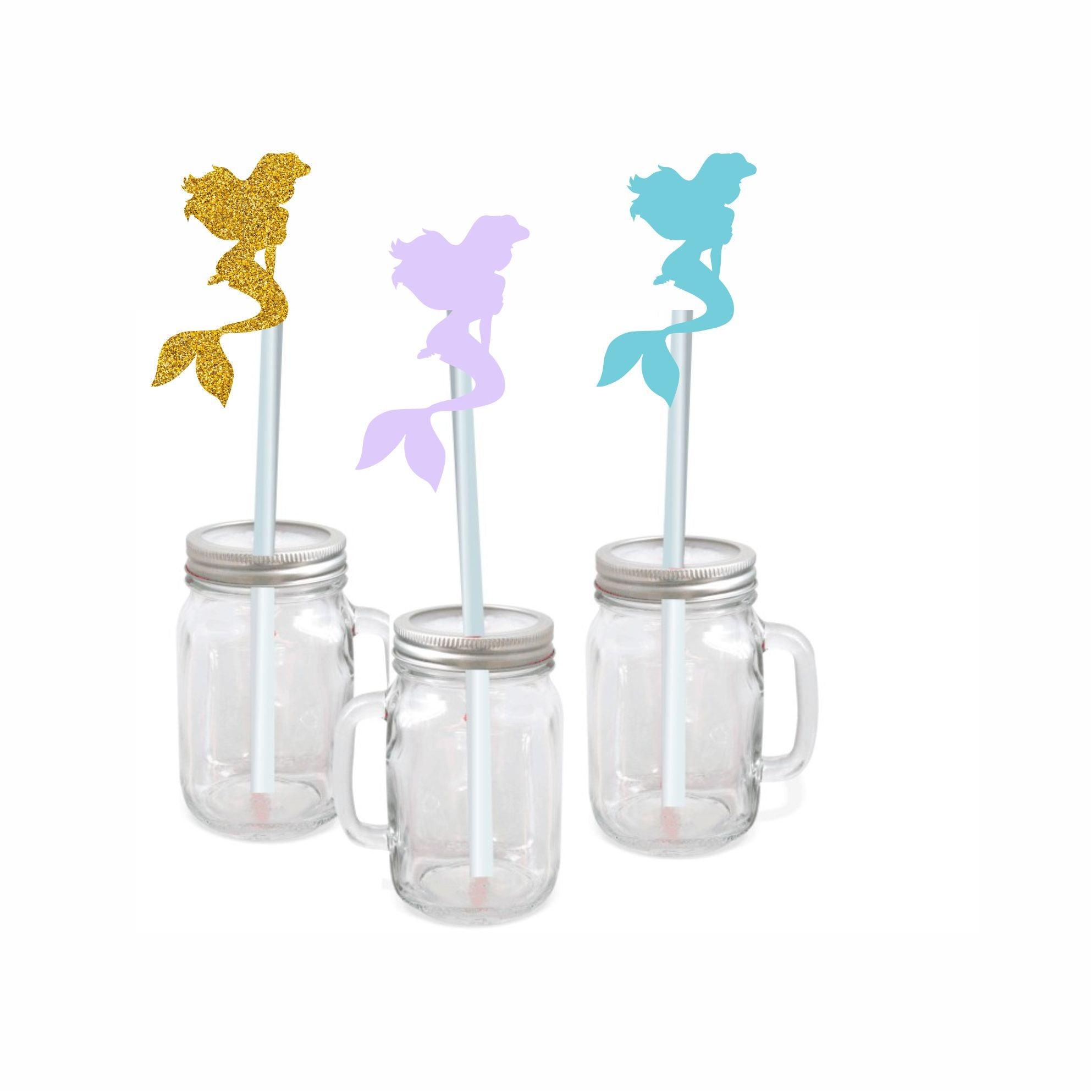 Aqua Mermaid Theme Handcrafted Drink Straws THEME PARTIES Pretty UR Party