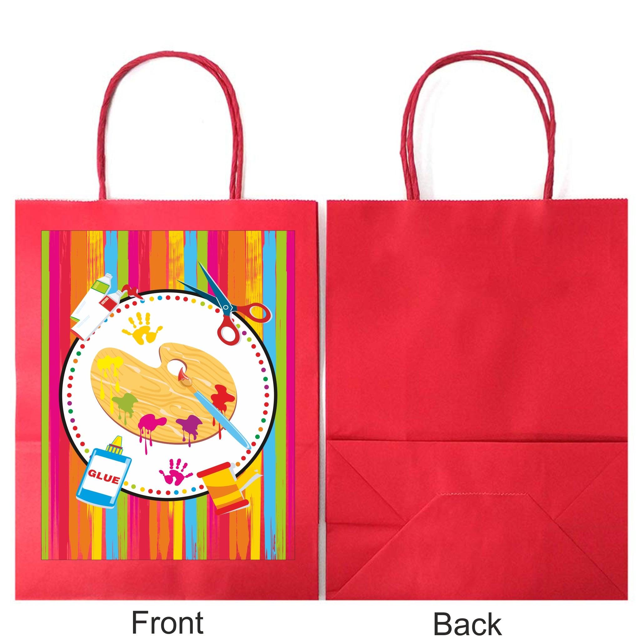 Art & Craft Gift bags - Pack of 10 ALL PARTY SUPPLIES Pretty UR Party